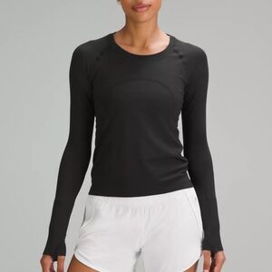 Lululemon swiftly long sleeve size 2 black top